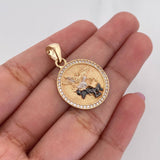 Pendant Saint Michael Archangel 3.85 g / 1 1/4 in Three Golds 18K