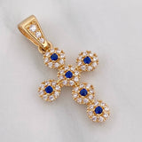 Pendant Dense Cross 1.9 g / 1 in Yellow Gold 18K