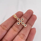 Pendant Dense Cross 1.9 g / 1 in Yellow Gold 18K