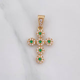 Pendant Dense Cross 1.75 g / 1 in Yellow Gold 18K