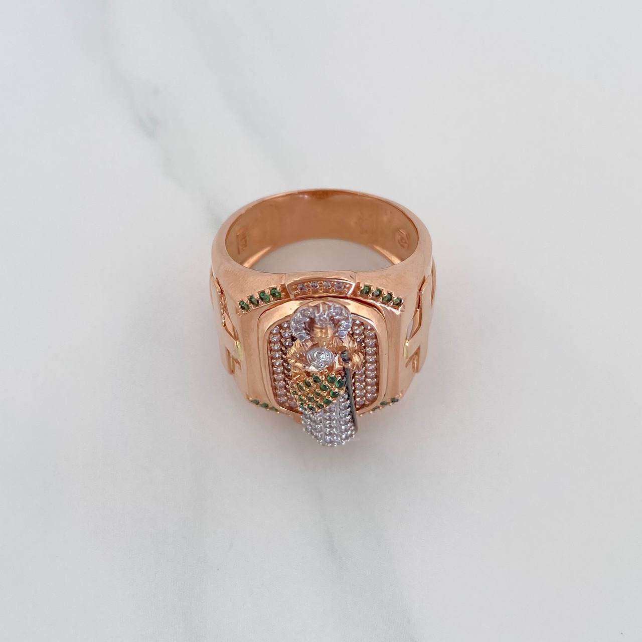 Anillo San Judas 12.7 g / T10 1/4 Tres Oros 18K