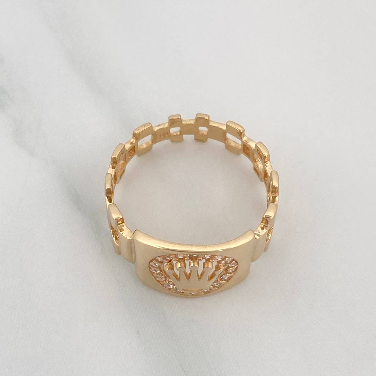 Ring Correa Crown 3.4 g / T8 1/2 Yellow Gold 18K