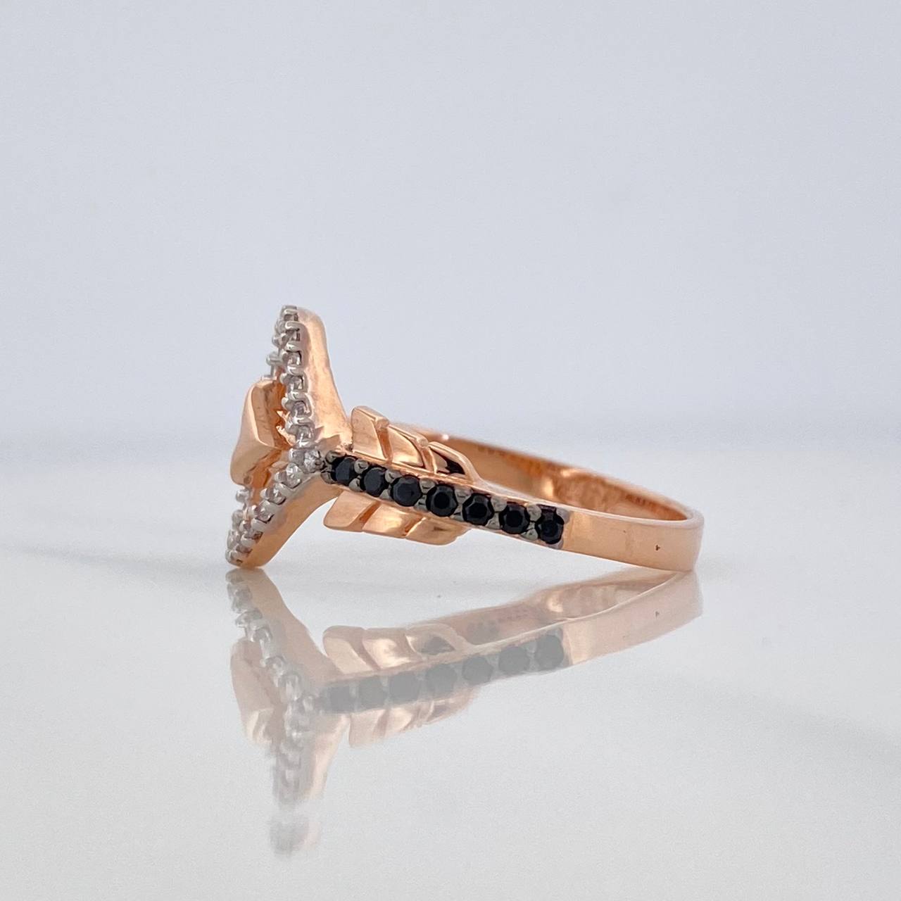 Heart Arrow Ring 2.75 g / T7 Three 18K Golds