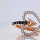 Heart Arrow Ring 2.75 g / T7 Three 18K Golds