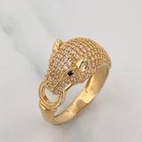 Anillo Pantera 4.35 g / T7 Oro Amarillo 18K