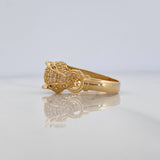 Anillo Pantera 4.35 g / T7 Oro Amarillo 18K