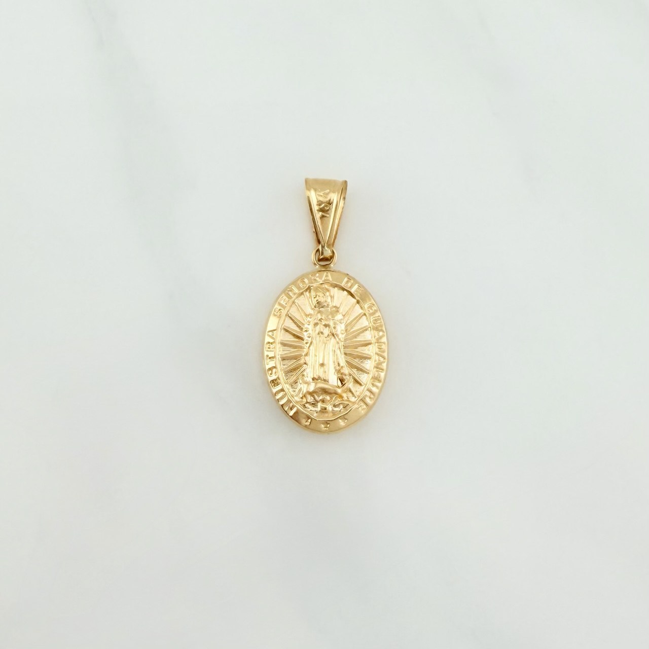 Pendant Virgin of Guadalupe 1.5 g / 1 1/4 in Yellow Gold 18K