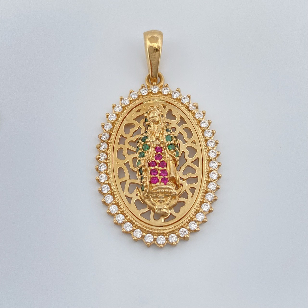 Dije Virgen Guadalupe 4.35gr / 1 1/4 in / Oro Amarillo 18K %