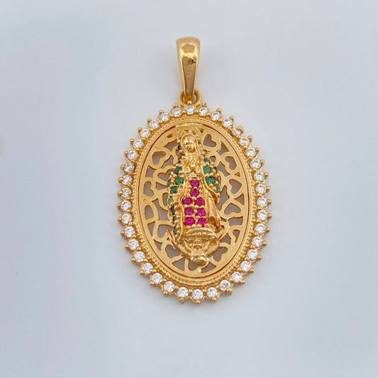 Dije Virgen Guadalupe 4.35gr / 1 1/4 in / Oro Amarillo 18K %