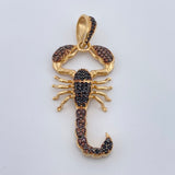 Dije Escorpion 6.35gr / 2 in / Dos Oros Negro Amarillo 18K %
