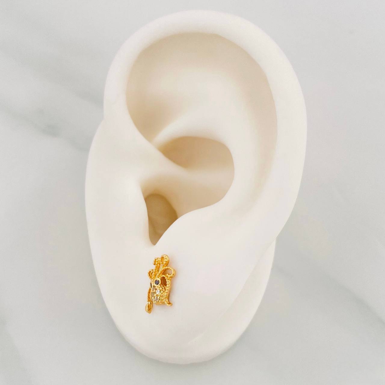 Topos Pulpo 1.05g / in / 4.72mm Oro Amarillo 18K