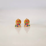Christmas Tree Stud Earrings 0.8g / in / 3.41mm Yellow Gold 18K