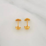 Christmas Tree Stud Earrings 0.8g / in / 3.41mm Yellow Gold 18K