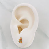 Christmas Tree Stud Earrings 0.8g / in / 3.41mm Yellow Gold 18K