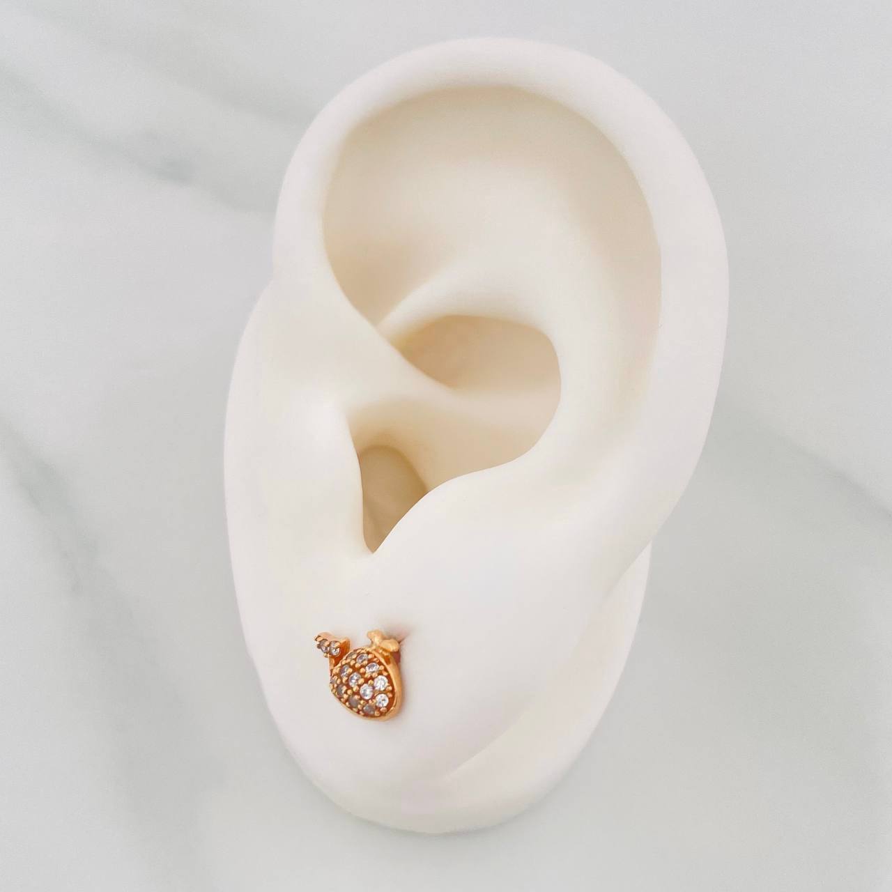 Topos Ballena 1.3g / in / 10.16mm Oro Rosa 18K