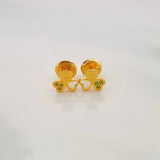 Heart Stud Earrings 0.75g / in / 6.22mm Yellow Gold 18K