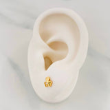 Heart Stud Earrings 0.75g / in / 6.22mm Yellow Gold 18K