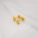 Topos Buho 1.05g / in / 4.42mm Oro Amarillo 18K
