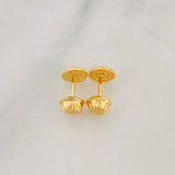 Stud Earrings Halo 0.75g / in / 5.84mm Yellow Gold 18K