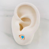 Topos Hipopotamo 0.7g / in / 9.55mm Oro Rosa 18K