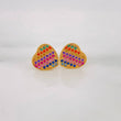 Topos Corazon Tupido 2.15g / in / 10.47mm Oro Amarillo 18K