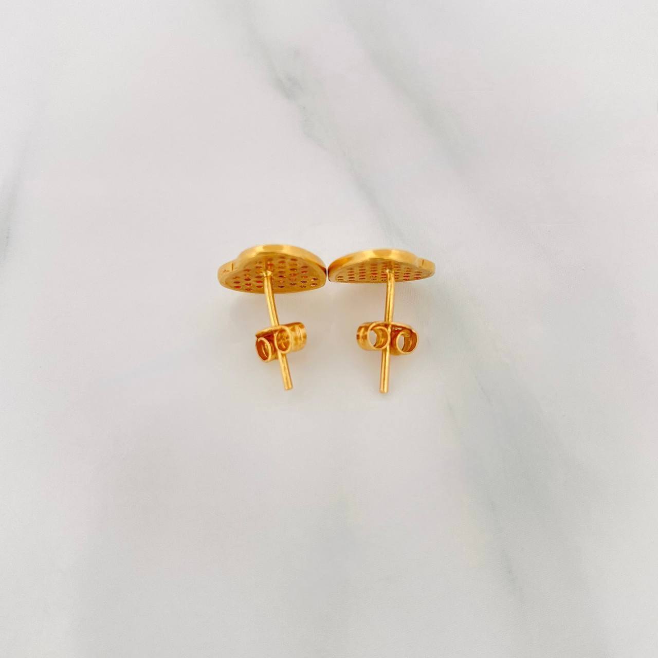 Topos Corazon Tupido 2.15g / in / 10.47mm Oro Amarillo 18K