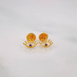 Stud Earrings Mystic Eye 0.7g / in / 8.41mm Yellow Gold 18K
