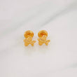 Stud Earrings Airplane 0.65g / in / 7.15mm Yellow Gold 18K