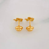 Stud Earrings Airplane 0.65g / in / 7.15mm Yellow Gold 18K