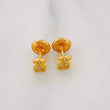 Bear Ts Stud Earrings 0.75g / in / 2.95mm Yellow Gold 18K