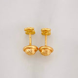 Bear Ts Stud Earrings 0.75g / in / 2.95mm Yellow Gold 18K