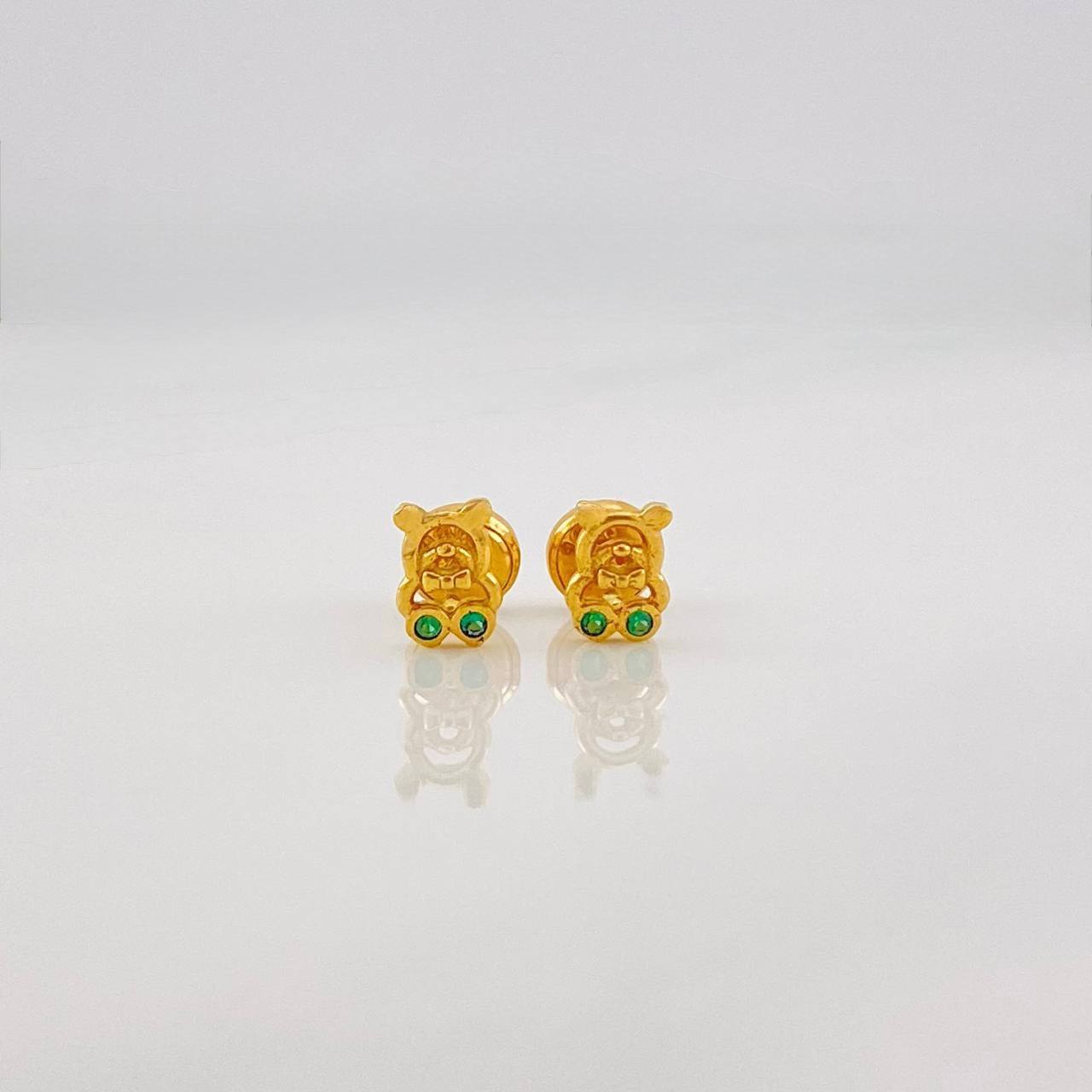 Topos Oso 0.85g / in / 3.8mm Oro Amarillo 18K