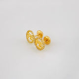 Faith Stud Earrings 1.2g / in / 8.36mm Yellow Gold 18K