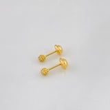 Topos Bolas Doradas 0.75g / in / 3.3mm Oro Amarillo 18K