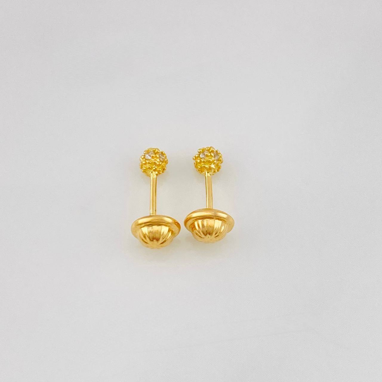 Topos Bolas Doradas 0.75g / in / 3.3mm Oro Amarillo 18K