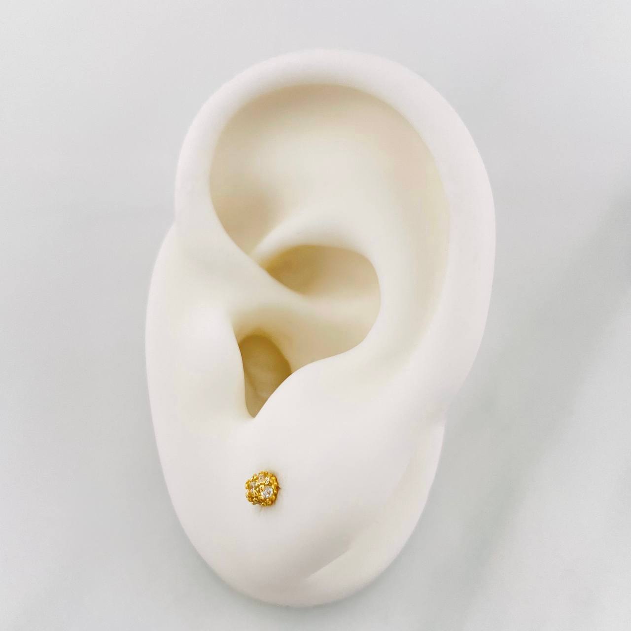 Topos Bolas Doradas 0.75g / in / 3.3mm Oro Amarillo 18K