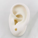 Topos Bolas Doradas 0.75g / in / 3.3mm Oro Amarillo 18K