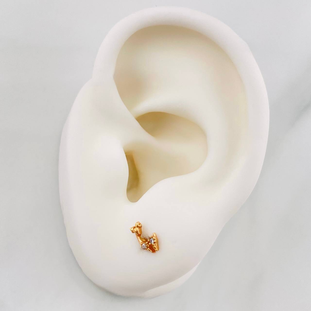 Topos Venado 0.8g / in / 6.76mm Oro Rosa 18K