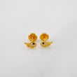 Stud Earrings Whale 0.8g / in / 5.94mm Yellow Gold 18K