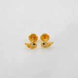 Stud Earrings Whale 0.8g / in / 5.94mm Yellow Gold 18K