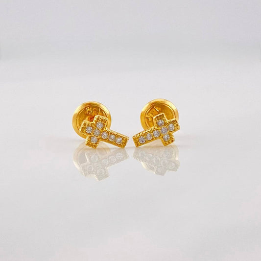 Topos Cruz 0.65g / in / 6.53mm Oro Amarillo 18K