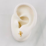 Topos Cruz 1g / in / 6.53mm Oro Amarillo 18K