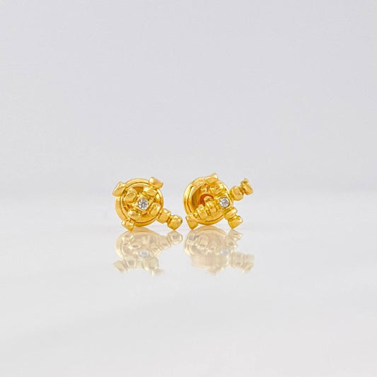 Topos Cruz 0.9g / in / 6.52mm Oro Amarillo 18K