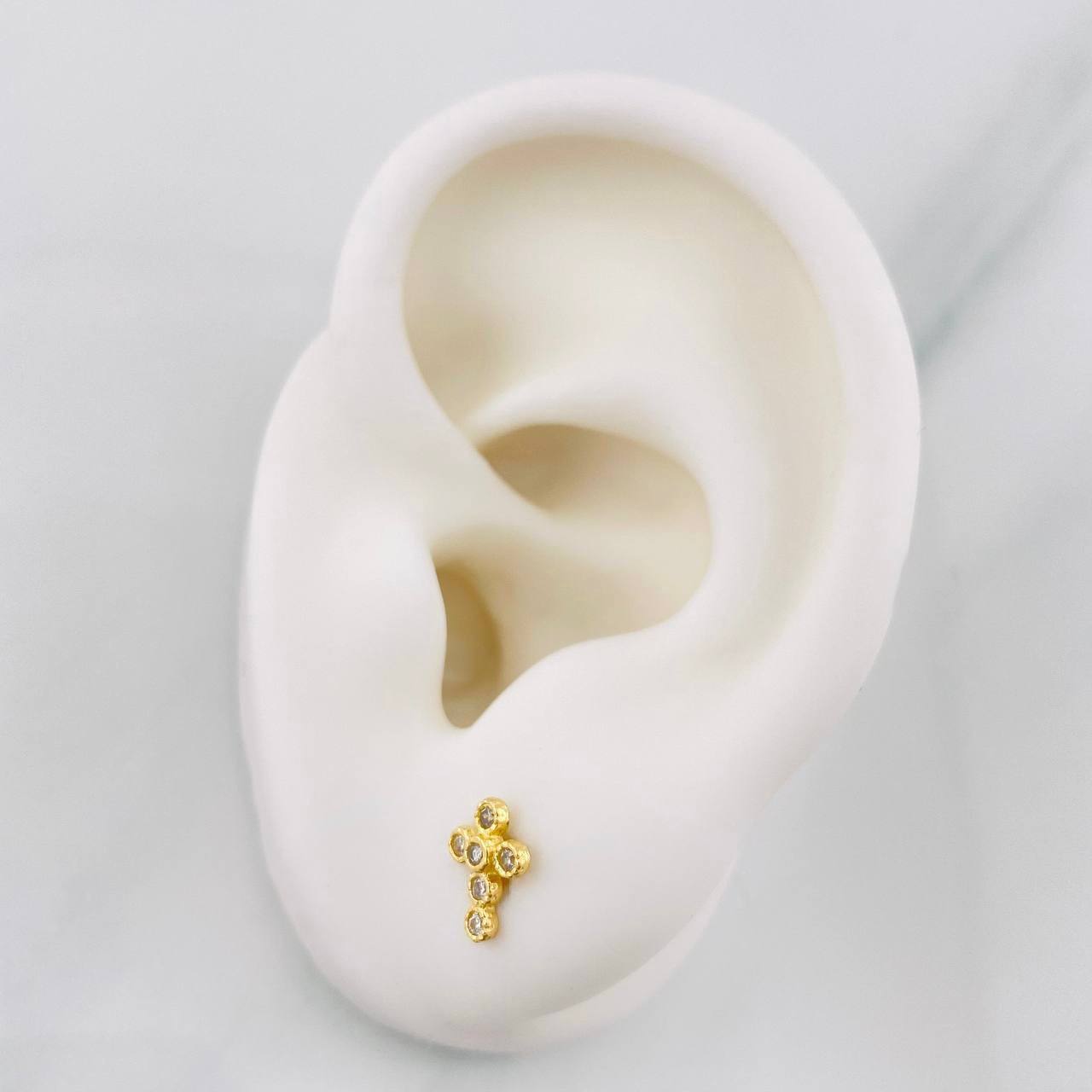 Topos Cruz 0.95g / in / 5.77mm Oro Amarillo 18K