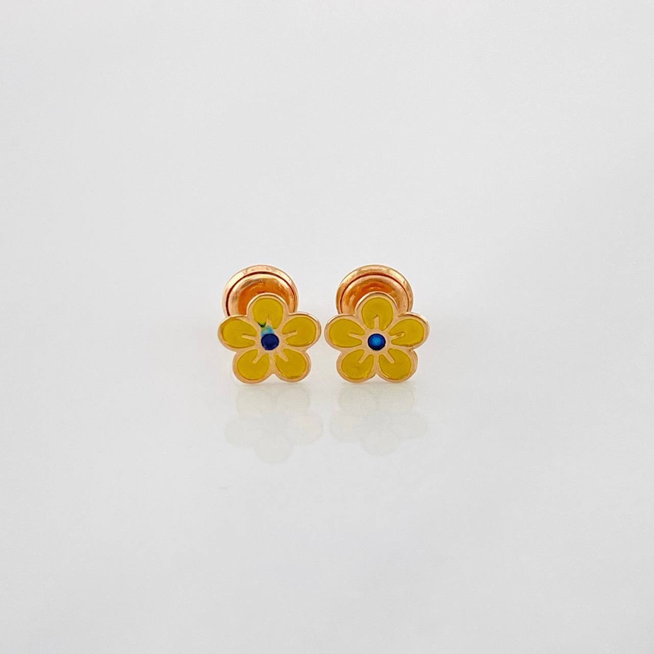 Topos Flor 0.7g / in / 7.21mm Oro Rosa 18K