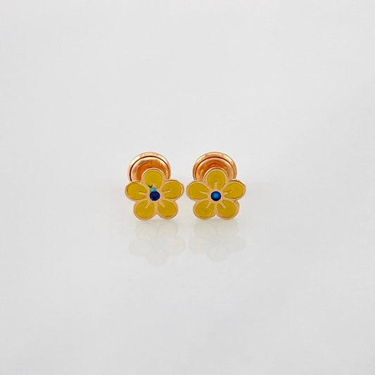 Topos Flor 0.7g / in / 7.21mm Oro Rosa 18K