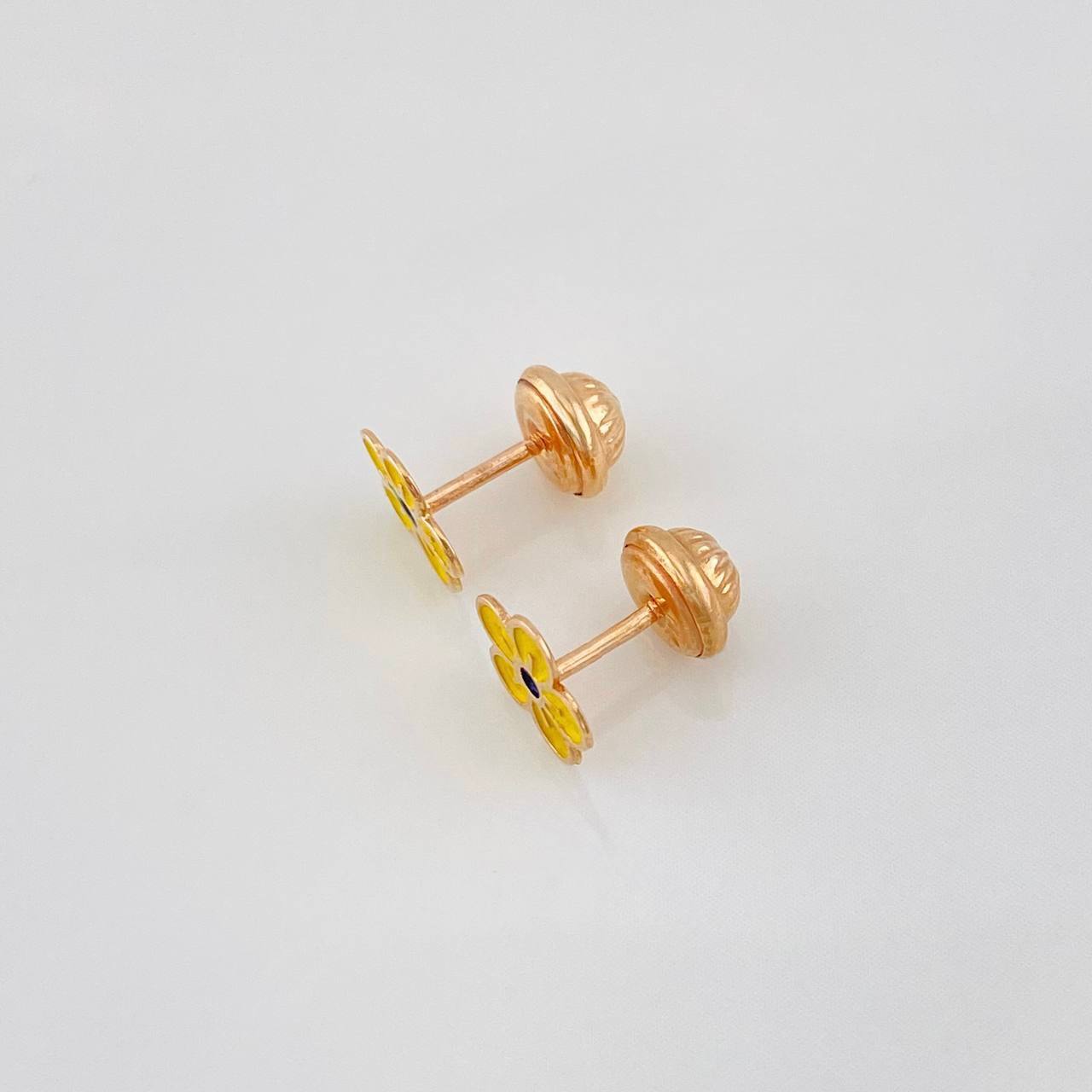 Topos Flor 0.7g / in / 7.21mm Oro Rosa 18K