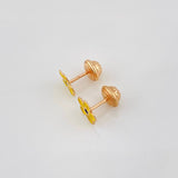 Topos Flor 0.7g / in / 7.21mm Oro Rosa 18K
