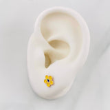 Topos Flor 0.7g / in / 7.21mm Oro Rosa 18K