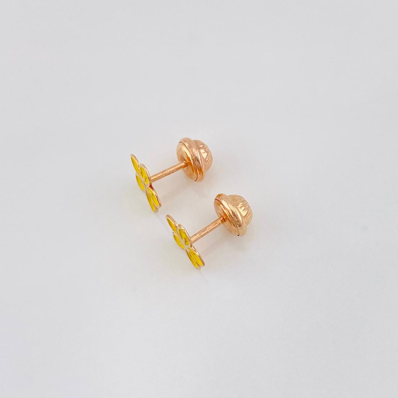 Topos Flor 0.65g / in / 7.54mm Oro Rosa 18K